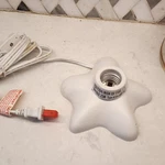 Sunbeam Art Bulbs - Light/lamp Base White Star #a19. Fixed Price $18.85.