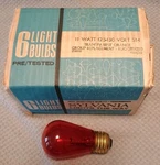 Vintage Sylvania 11 Watt S14 Transparent Orange Ruggedized Bulb 6 Pk. Fixed Price $24.99.