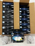 Qty 24 Ge Led Light Bulbs G25 Soft White 60w Dimmable Decorative Globes. Fixed Price $172.00.