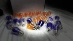 Meconard S14 Purple And Orange Led Light Bulbs, 24pack 1w Plastic Shatterproo.... Fixed Price $13.00.