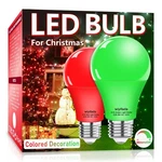 Wiyifada 2 Pack A19 Led Red Green Light Bulbs,9w Christmas Bulbs Replace. Fixed Price $20.95.