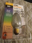 Vintage Sylvania Osram Crystal 60 Watt Light Bulb Daylight Plus. Fixed Price $30.99.