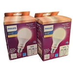 Philips Smart Light Bulbs - Soft White 14.5w Led A21 100w (lot Of 2). Fixed Price $19.99.
