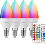 Hekee E12 Led Candelabra Light Bulbs, Color Changing Candle, B11 40w Incandescen. Fixed Price $28.09.