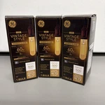 (3 Bulbs) Ge 60w Vintage Style T9 Led Tube Amber Glass 250 Lumens Dimmable. Fixed Price $23.95.