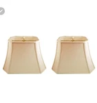 Pair Royal Designs Rectangle Cut Corner Shades Bso-710 Eggshell. Fixed Price $130.00.