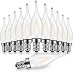 12 Pack Frosted Led Candelabra Bulbs, Night Light Bulb 15 Watt Equivalent 1.5w E. Fixed Price $29.95.