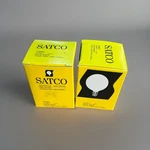 Two (2) Satco S3825 120v Candelabra Base 25-watt G16.5 Light Bulb, Satin White. Fixed Price $12.99.