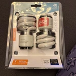 2 Of (2pk) Feit Electric T3 Spiral Non-dimmable Cfl Compact Bulb Soft White 60w. Fixed Price $24.00.