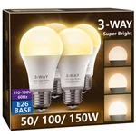 Briignite 3 Way Led Light Bulbs, 4 Pack, Soft Count (pack Of 1), Cream. Fixed Price $37.33.