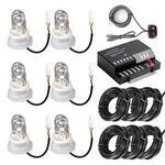 120w 6 Hid Bulbs Hide-a-way Emergency Hazard Warning Headlight Strobe Lights Kit. Fixed Price $78.98.