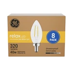 Ge Relax Led Light Bulbs Candle Soft White 40 Watts Clear Decorative B11. Fixed Price $63.64.