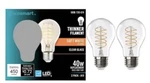 Ecosmart 40w A19 Soft White 2700k Thinner Filament Clear Led Bulb 2 Pack. Fixed Price $12.20.