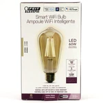Feit Electric, St1960/fil/ag, Smart Wifi Blub, Led, 60w, 450 Lumens, Amber Glass. Fixed Price $12.00.