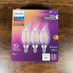 Philips Ultra Definition Ba11 E12 (candelabra) Led Bulb Soft White 40 Watt Equiv. Fixed Price $9.39.