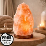 Himalayan Pink Salt Lamp Hand-carved Natural Rock Decor. Fixed Price $34.00.