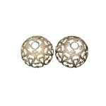 Bobeche Light Fixture Part 6in Gold Excellent Fleur-de-lis Crown Pair. Fixed Price $40.00.
