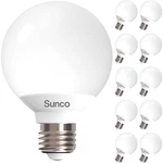 Sunco 10 Pack G25 Led Light Bulbs, Vanity Globe Bulbs 3000k Warm White. Fixed Price $41.47.