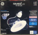Led Reveal 6" Ge Dimmable Replacement Indoor Recessed Downlight (3 Trim Rings). Fixed Price $12.95.