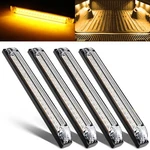 Nifeida 8" 18led Amber Utility Strip Light Bar Surface Mount, Truck Trailer Rv. Fixed Price $54.09.