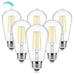 Brightever Dimmable Led 60w Equivalent, 4000k Neutral White Edison Bulb 6-pack. Fixed Price $29.98.
