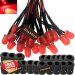 Ltvystore 8mm 24v Red Led Pre Wired Light Bulb W/ Clip Holder. Fixed Price $26.59.