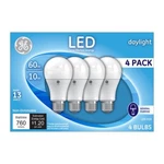 Ge 4-pack 60 W Equivalent Daylight A19 Led Light Fixture Bulbs, 10 Watt,. Fixed Price $16.77.