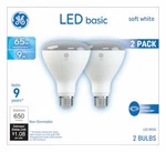 Led Indoor Floodlight Bulbs, Br30, White, 9 Watt, 2-pk. -. Fixed Price $20.65.