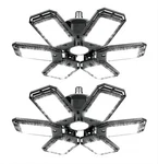 Megrezo Led Garage Light - 15000 Lumen 6500k Daylight 150w, Six Leaf Gara.... Fixed Price $43.04.