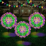 3 Pack Mardi Gras Solar Firework Lights 120 Led 8 Modes Waterproof Multicolor. Fixed Price $32.99.