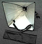 Pbl Studio Photo Light 23" X Umbrella/softbox W/ Diffuser & Case, 120 Volt. Fixed Price $15.00.