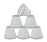 Aspen Creative 32044-6a Empire Clip-on Chandelier Lamp Shade White 3in 6 Pk. Fixed Price $85.44.