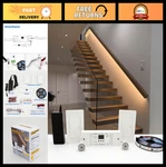 Led Motion Sensor Stair Light Kit - 16.4ft Cuttable Warm White 3000k Indoor Ligh. Fixed Price $89.99.