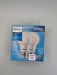 (2-pk) Philips Led Light Bulb Daylight A19 60w 9290030050. Fixed Price $12.99.