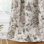 H.versailtex Floral Blackout Curtains 2 Panel Set,84 Inch Thermal Grommet Drapes. Fixed Price $34.79.