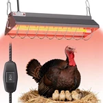 Ficuswin Large Heat Lamp For Chickens 300w Carbon Fiber Heater Chicken Coop Adju. Fixed Price $49.64.