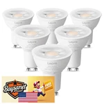 Lepro Gu10 Led Dimmable Bulbs, 5.5w 50w Halogen Eq, 3000k Warm White, 6-pack. Fixed Price $25.48.