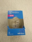 Westinghouse 60w G-25 Clear Light Bulb For Vanity S. Fixed Price $14.99.