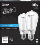 St19 Vintage Edison Led Light Bulb, 100w Equivalent, Dimmable, 5000k Daylight, 1. Fixed Price $33.99.
