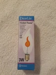 Westinghouse Decorlite Ca8 Flicker Flame Bulb -120 Volt, 3 Watt, Item #. Fixed Price $9.50.
