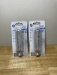 (2) Ge 25 Watt Tubular 25t10 Picture Appliance Aquarium Cabinet Light Bulb Clear. Fixed Price $17.99.
