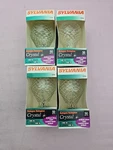 4 Vtg Sylvania Halogen Crystal Indoor Outdoor 50 Watt Light Bulbs 120v 2250hrs. Fixed Price $50.00.