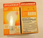 New Sylvania Led 60 Watt A19 Light Bulb 800 Lumens (2 Pack). Fixed Price $12.00.