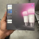 Philips Hue 548610 Cfh Smart Light A19 Bulbs - 60w, Multicolor, Pack Of 2. Fixed Price $39.99.