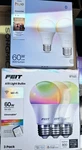 Feit Electric A19 Wi Fi Smart Led Bulbs 3 Pack 9w 800lm Color-changing. Fixed Price $20.00.