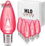 Hlo Lighting Smooth C9 Christmas Lights Pink Led Bulbs For Indoor & Outdoor Ch. Fixed Price $37.24.