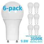 6-pack Satco Dimmable A19 Led 35k Neutral White Twist Lock Gu24 Base Bulb S29841. Fixed Price $22.05.