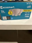 3-pack New Ecosmart Led Bright White Wet Rated/dimmable Bulb 35w=4.8w/350 Lumens. Fixed Price $11.96.