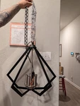 Livex Lighting Prism Modern 5-light Matte Black Steel Geometric Chandelier. Fixed Price $180.00.