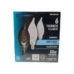 Eco Smart Dimmable Candelabra Fine Bendy Filament Led Edison Light Bulb (3-pck). Fixed Price $12.34.